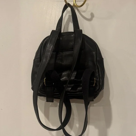 Madewell Lorimar Black Leather Mini Backpack - Picture 6 of 9